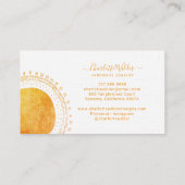 Abstracte Cirkel Handgemaakte juwelen Visitekaartj Visitekaartje (Achterkant)