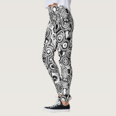 abstracte cirkel leggingen leggings (Links)