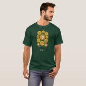 Abstracte Cirkel Markt Geometrie Trader T-Shirt (Voorkant volledig)