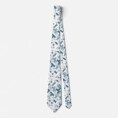 Abstracte cirkel minimale geometrische puntvorm stropdas (Voorkant)