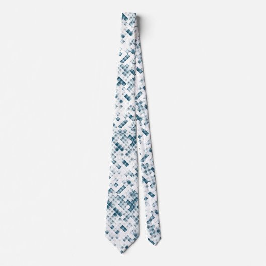 Abstracte cirkel minimale geometrische puntvorm stropdas (Voorkant)