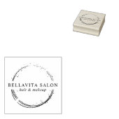 Abstracte Cirkel Salon Logo Rubberstempel (Gestempeld)