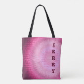 Abstracte cirkel vitrage roze texture.Name. Tote Bag (Achterkant)