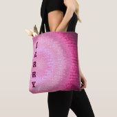 Abstracte cirkel vitrage roze texture.Name. Tote Bag (Dichtbij)