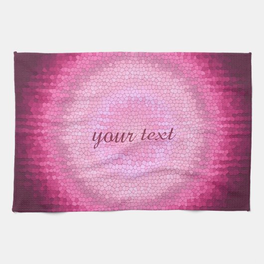 Abstracte cirkel vitrage roze textuur. theedoek (Horizontaal)