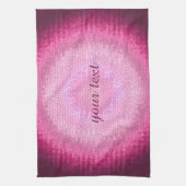 Abstracte cirkel vitrage roze textuur. theedoek (Verticaal)