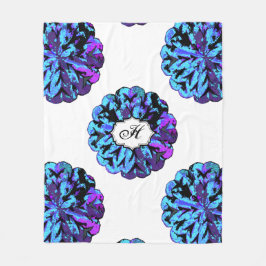 ABSTRACTE CIRKEL WYCINANKI G FLEECE DEKEN