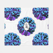 ABSTRACTE CIRKEL WYCINANKI G FLEECE DEKEN (Voorkant (Horizontaal))