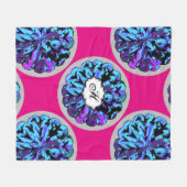 ABSTRACTE CIRKEL WYCINANKI GR. FLEECE DEKEN (Voorkant (Horizontaal))