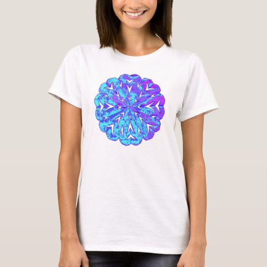 ABSTRACTE CIRKEL WYCINANKI T-SHIRT (Voorkant)