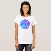 ABSTRACTE CIRKEL WYCINANKI T-SHIRT (Voorkant volledig)