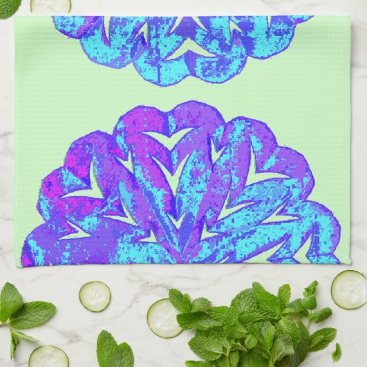 ABSTRACTE CIRKEL WYCINANKI THEEDOEK (Gevouwen)