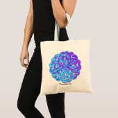 ABSTRACTE CIRKEL WYCINANKI TOTE BAG (Voorkant (product))