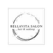 Abstracte Cirkel Zalon Logo Rubberstempel (Afrduk)