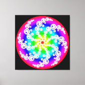 Abstracte cirkelcropper canvasprint canvas afdruk (Voorkant)