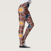 Abstracte cirkelpatroon leggings (Rechts)