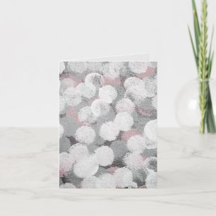 Abstracte cirkelpufjes notitiekaartje