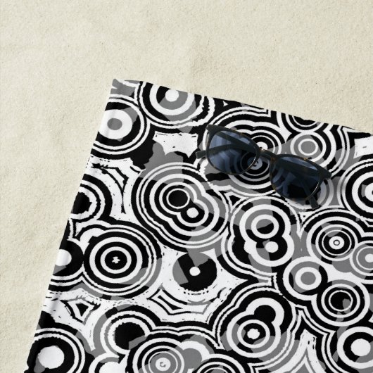 abstracte cirkels badhanddoek (In situ)