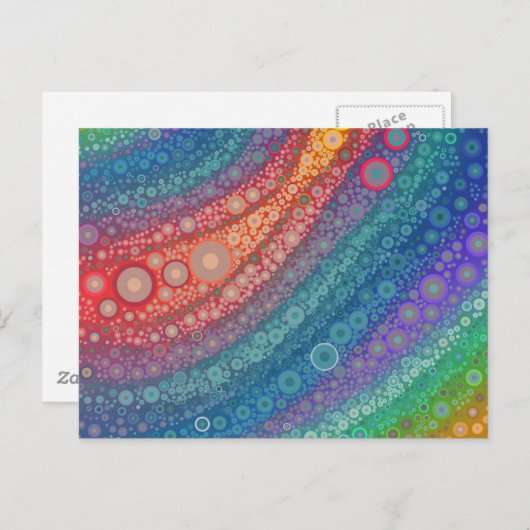 Abstracte cirkels Briefkaart (Voorkant / Achterkant)