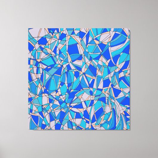 Abstracte cirkels canvas afdruk (Voorkant)