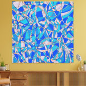 Abstracte cirkels canvas afdruk (Insitu (Woonkamer))