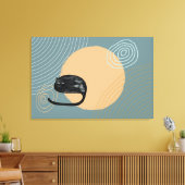 Abstracte cirkels Cat5 Canvas Print (Insitu (Woonkamer))