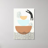 Abstracte cirkels Cat 1 Canvas Print (Voorkant)