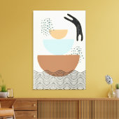 Abstracte cirkels Cat 1 Canvas Print (Insitu (Woonkamer))