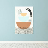 Abstracte cirkels Cat 1 Canvas Print (Insitu (Houten vloer))