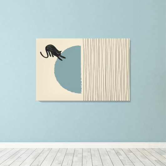 Abstracte cirkels Cat 3 Canvas Print (Insitu (Houten vloer))