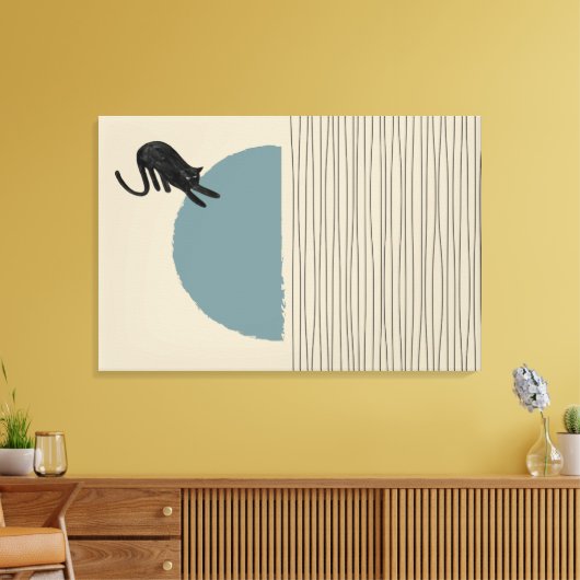 Abstracte cirkels Cat 3 Canvas Print (Insitu (Woonkamer))