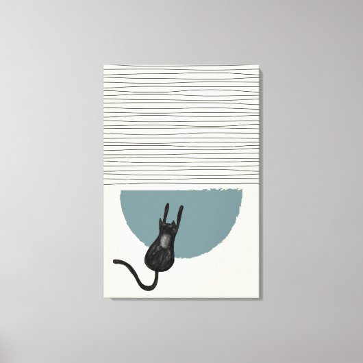Abstracte cirkels Cat 3 Canvas Print (Voorkant)
