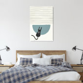 Abstracte cirkels Cat 3 Canvas Print (Insitu (Slaapkamer))