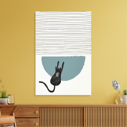 Abstracte cirkels Cat 3 Canvas Print (Insitu (Woonkamer))