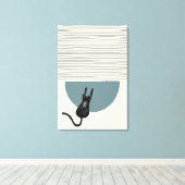 Abstracte cirkels Cat 3 Canvas Print (Insitu (Houten vloer))
