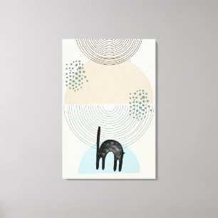 Abstracte cirkels Cat 4 Canvas Print