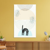 Abstracte cirkels Cat 4 Canvas Print (Insitu (Woonkamer))
