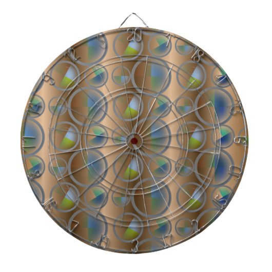 Abstracte cirkels dartbord (Voorkant)