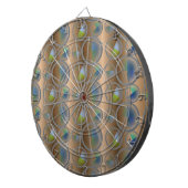Abstracte cirkels dartbord (Voorkant Rechts)