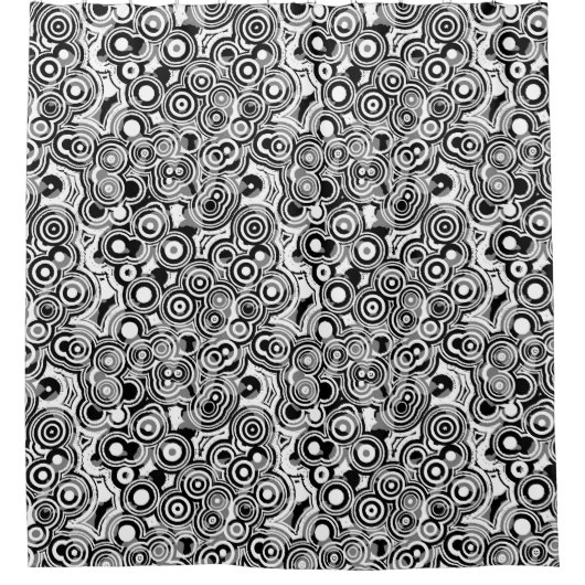 abstracte cirkels douchegordijn (Voorkant)