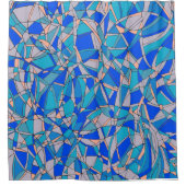 Abstracte cirkels douchegordijn (Voorkant)
