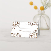 Abstracte cirkels en twijgen plaatskaartje (Voorkant)