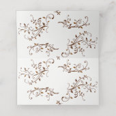 Abstracte cirkels en twijgen plaatskaartje (Binnenkant ongevouwen)