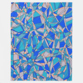 Abstracte cirkels fleece deken (Voorkant)