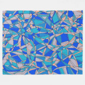 Abstracte cirkels fleece deken (Voorkant (Horizontaal))