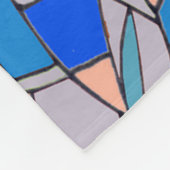 Abstracte cirkels fleece deken (Hoek)