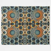 Abstracte Cirkels Geometrische Deken (Voorkant (Horizontaal))