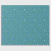 Abstracte Cirkels Glitter Goud Groen Kerstmis Cadeaupapier (Vlak)