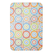 Abstracte cirkels herhalen PTN-kleurenmix & grijsw Badmat (Voorkant Verticaal)