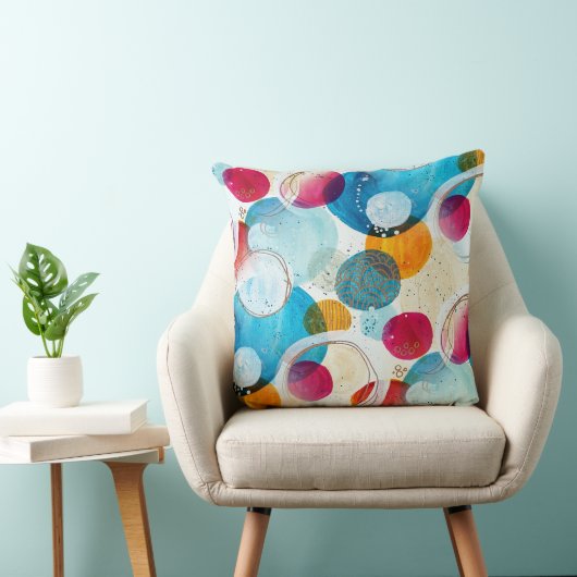 Abstracte Cirkels Home Decor Gift Art Sierkussen (Stoel)